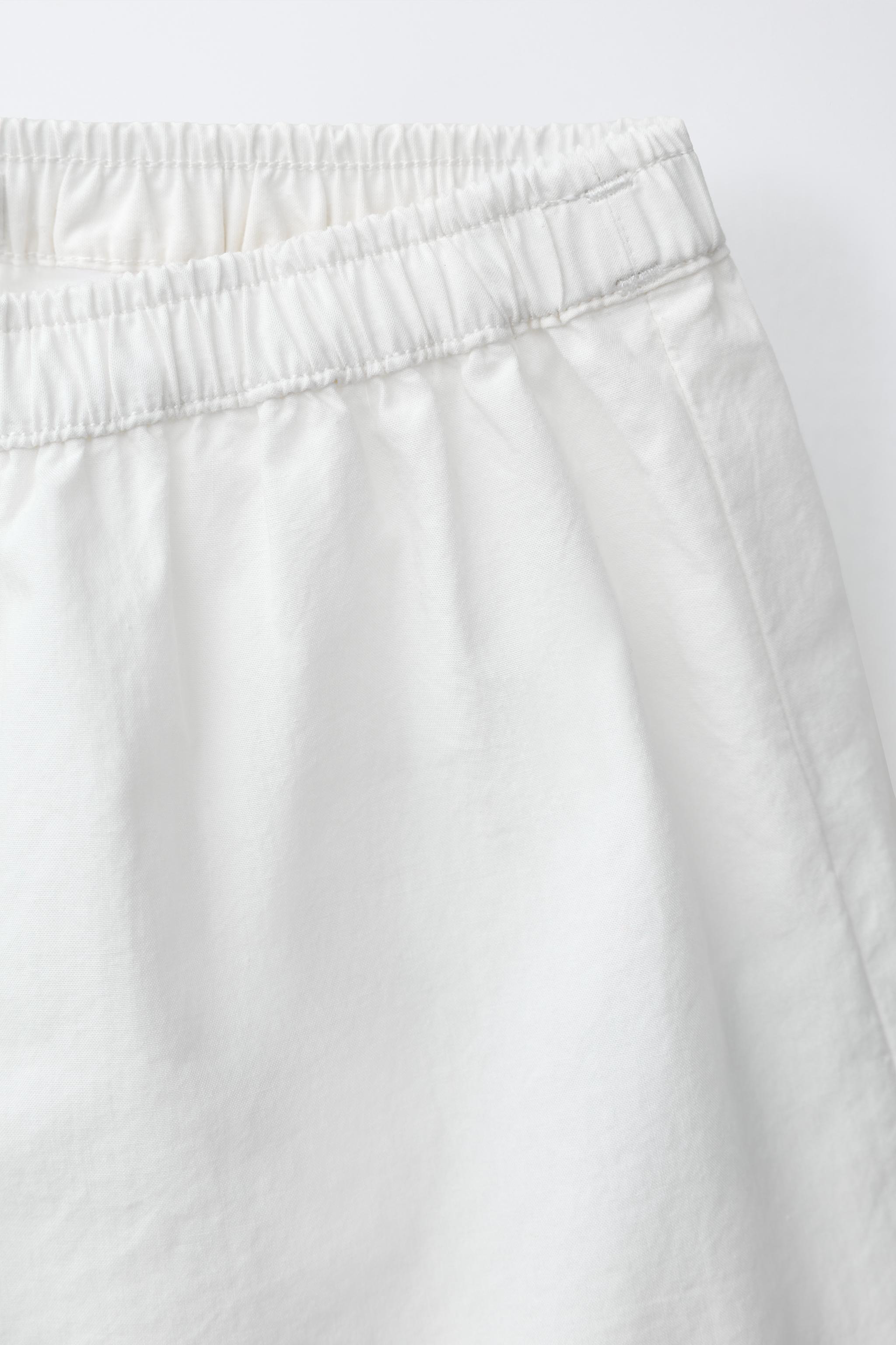 SHORT EN POPELINE ONDULÉE AVEC CONTRASTE CASA LAWA X ZARA KIDS